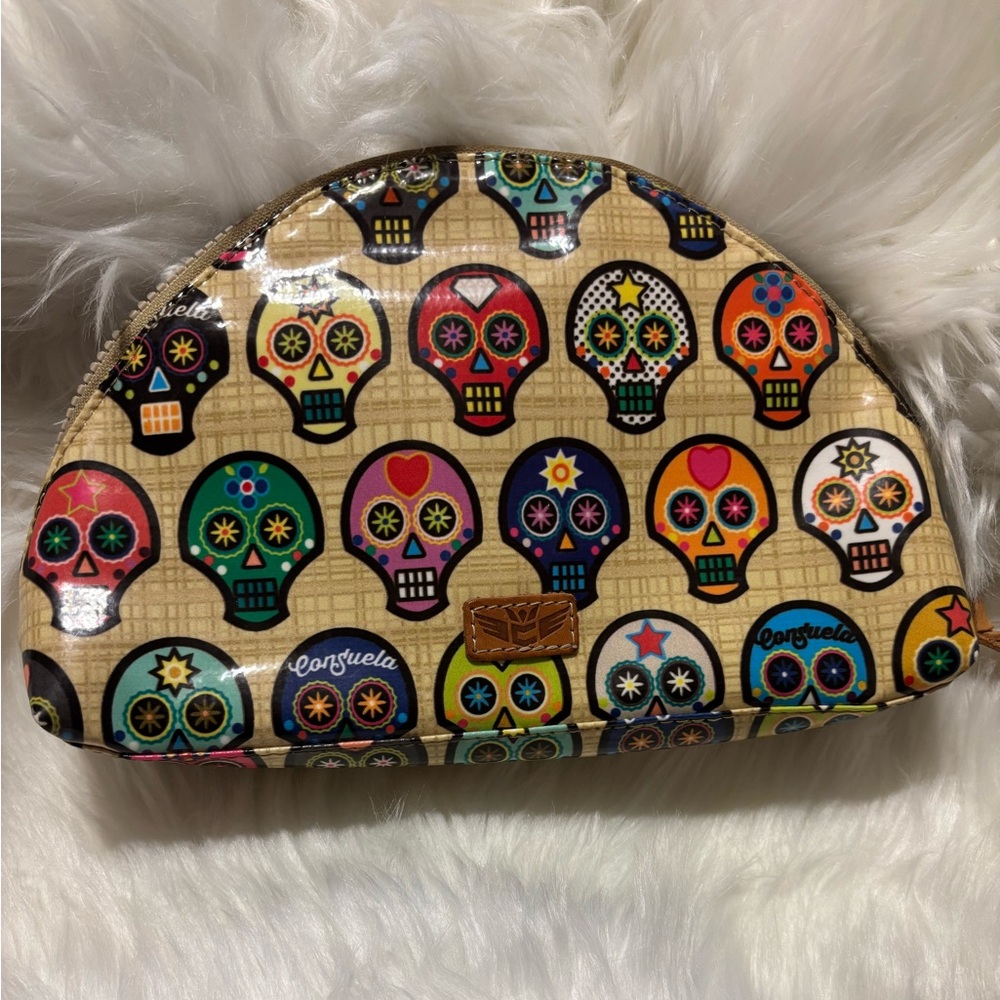 Consuela Sugar Skulls Mini Go Tote and Cosmetic Pouch - Picture 3 of 7